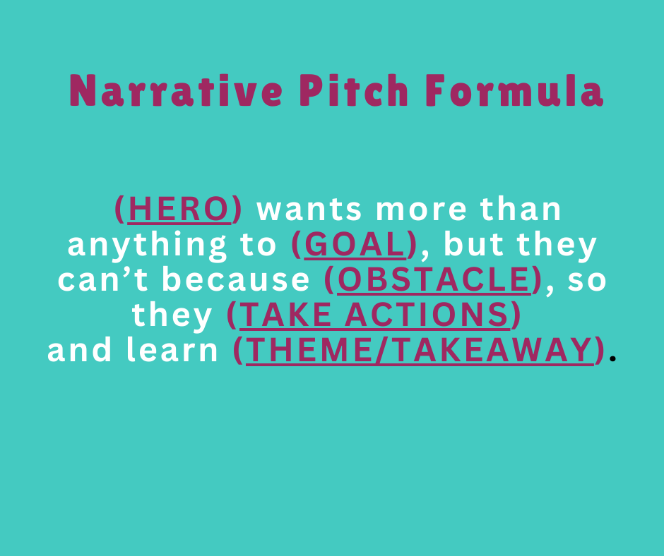 Picture Book Summit Narrative Pitch Formula