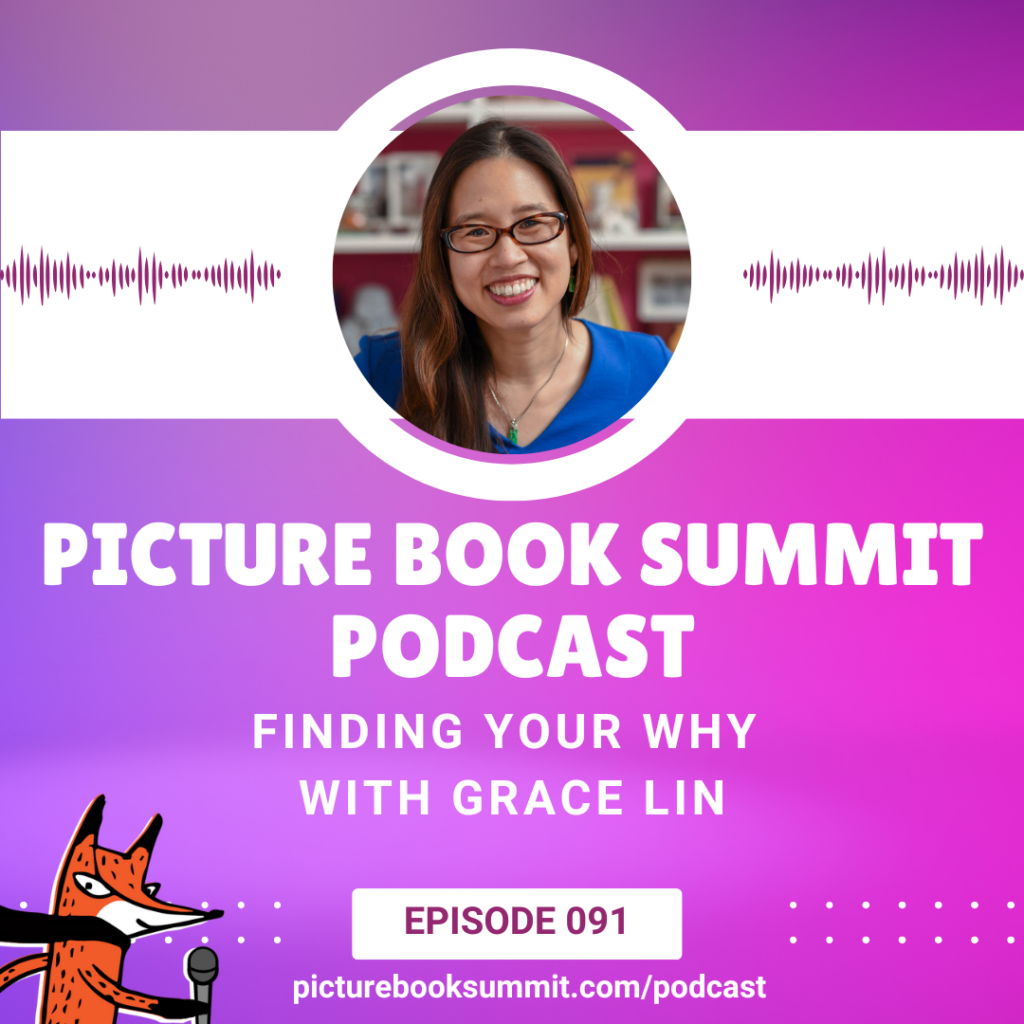 Grace Lin with the Picture Book Summit Podcast Fox